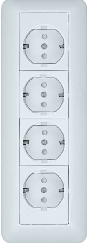Розетка силовая  RA16-411M-BI