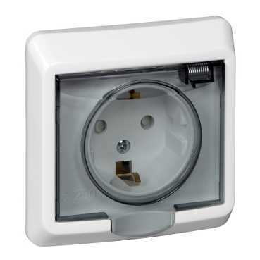 Розетка силовая  PC16-044B
