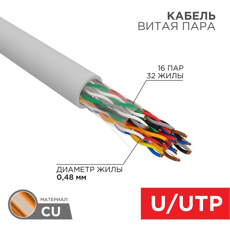 Кабель витая пара  01-1012-R