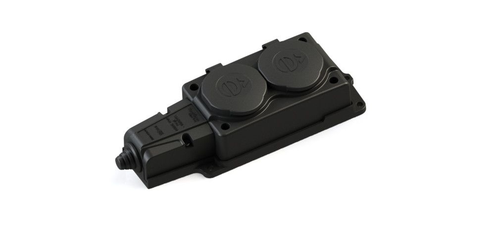 Розетка силовая  MST4102BK