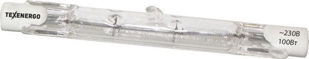 Лампа линейная галогенная  LLG117-0100R7S