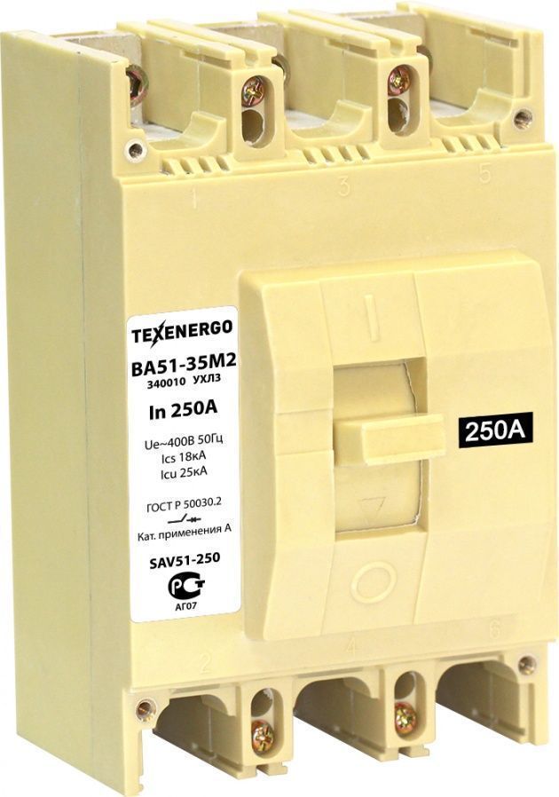Выключатель автоматический  SAV51-250