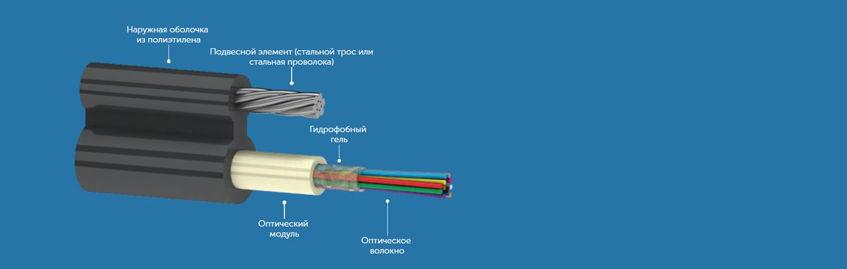 Кабель волоконно-оптический ОК8Ц-24 G.652 D-6 кН 