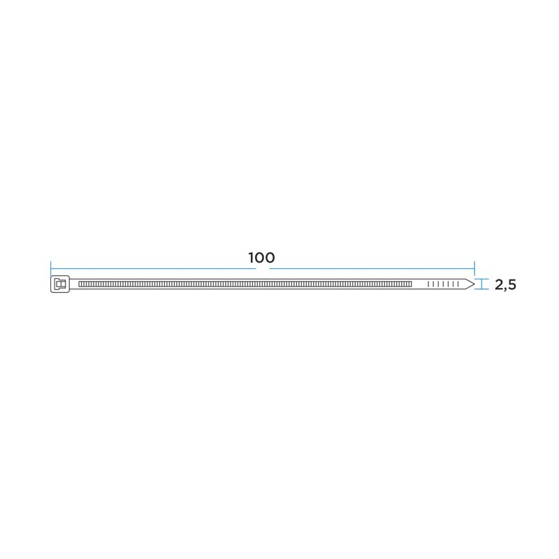 Стяжки кабельные  07-0105-25