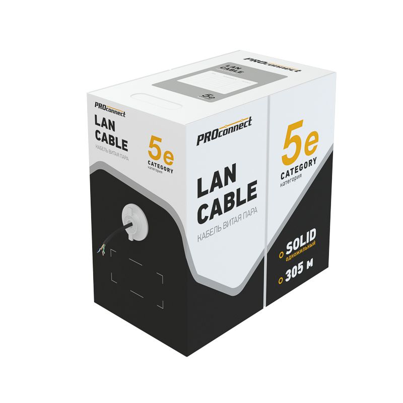 Кабель витая пара UTP 4PR 24AWG 01-0054