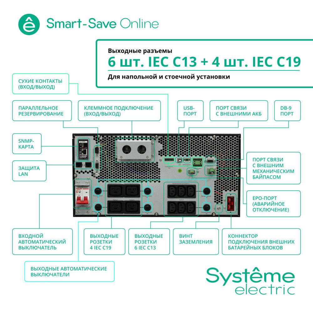 Источник бесперебойного питания  SRTSE6KRTXLIEC-NC