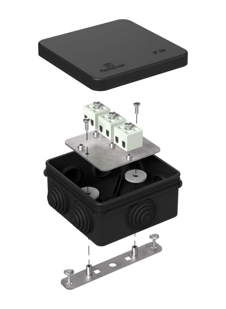 Коробка монтажная  40-0210-9005-FR1.5-6