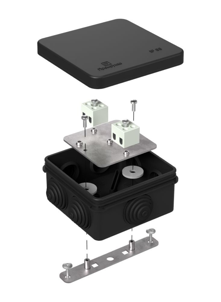 Коробка монтажная  40-0210-9005-FR1.5-4