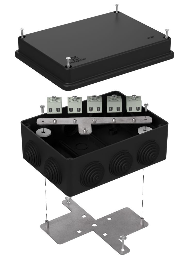 Коробка монтажная  40-0310-9005-FR1.5-10