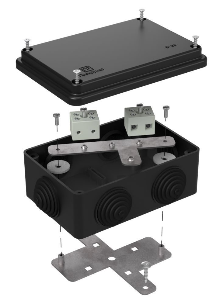 Коробка монтажная  40-0340-9005-FR6.0-4