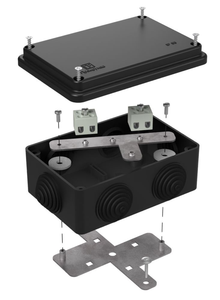 Коробка монтажная  40-0340-9005-FR1.5-4