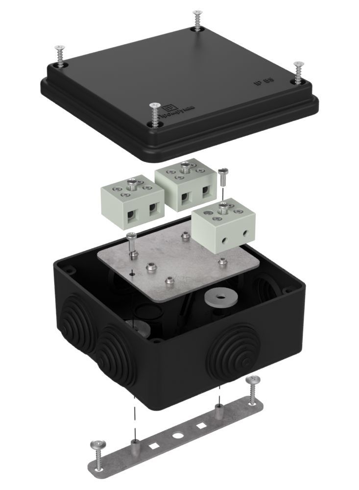 Коробка монтажная  40-0300-9005-FR6.0-6