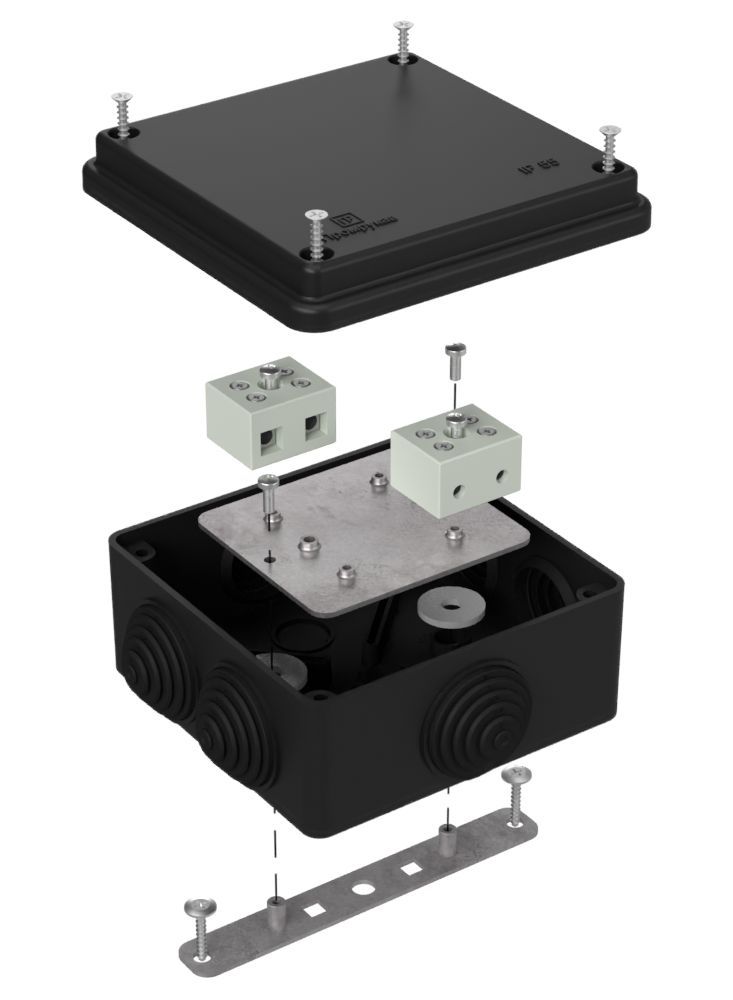 Коробка монтажная  40-0300-9005-FR6.0-4
