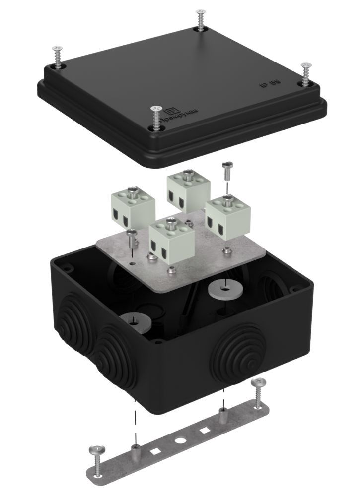 Коробка монтажная  40-0300-9005-FR2.5-8