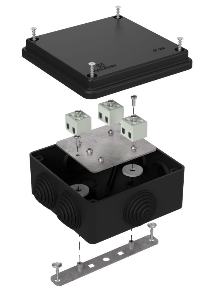 Коробка монтажная  40-0300-9005-FR2.5-6
