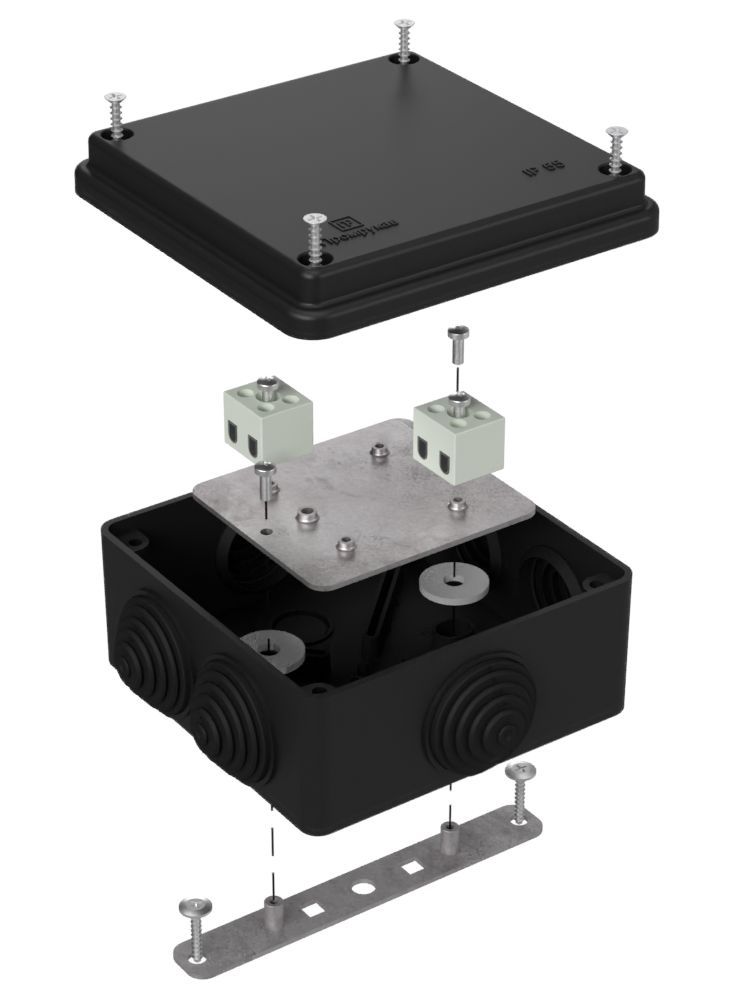 Коробка монтажная  40-0300-9005-FR2.5-4