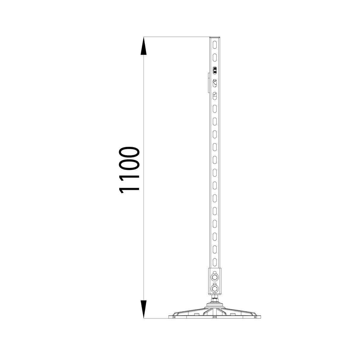 Опора KM-TR-F-SSHRAD-1000-1000 TR0088