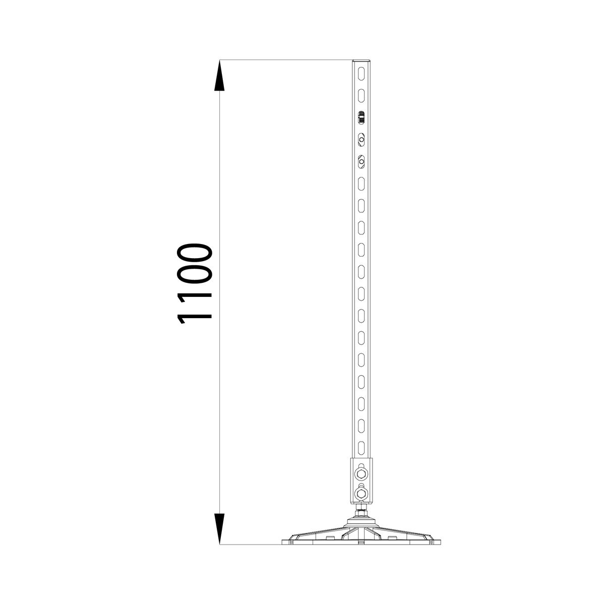 Опора KM-TR-F-SSHRAD-500-1000 TR0087