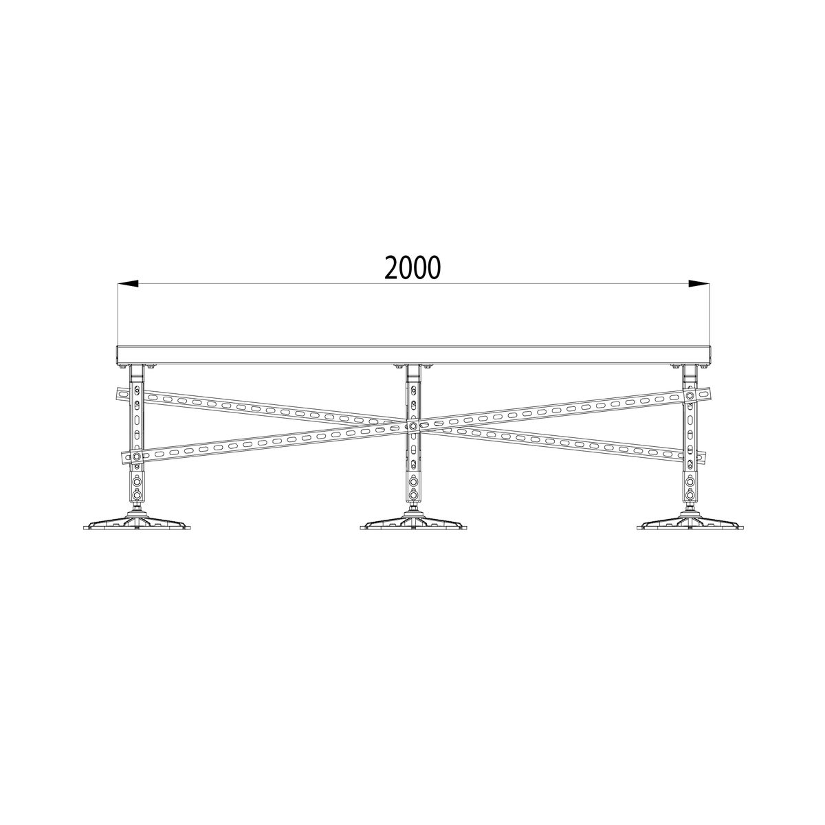 Опора KM-TR-F-SSEI-1500-2000-2 TR0029