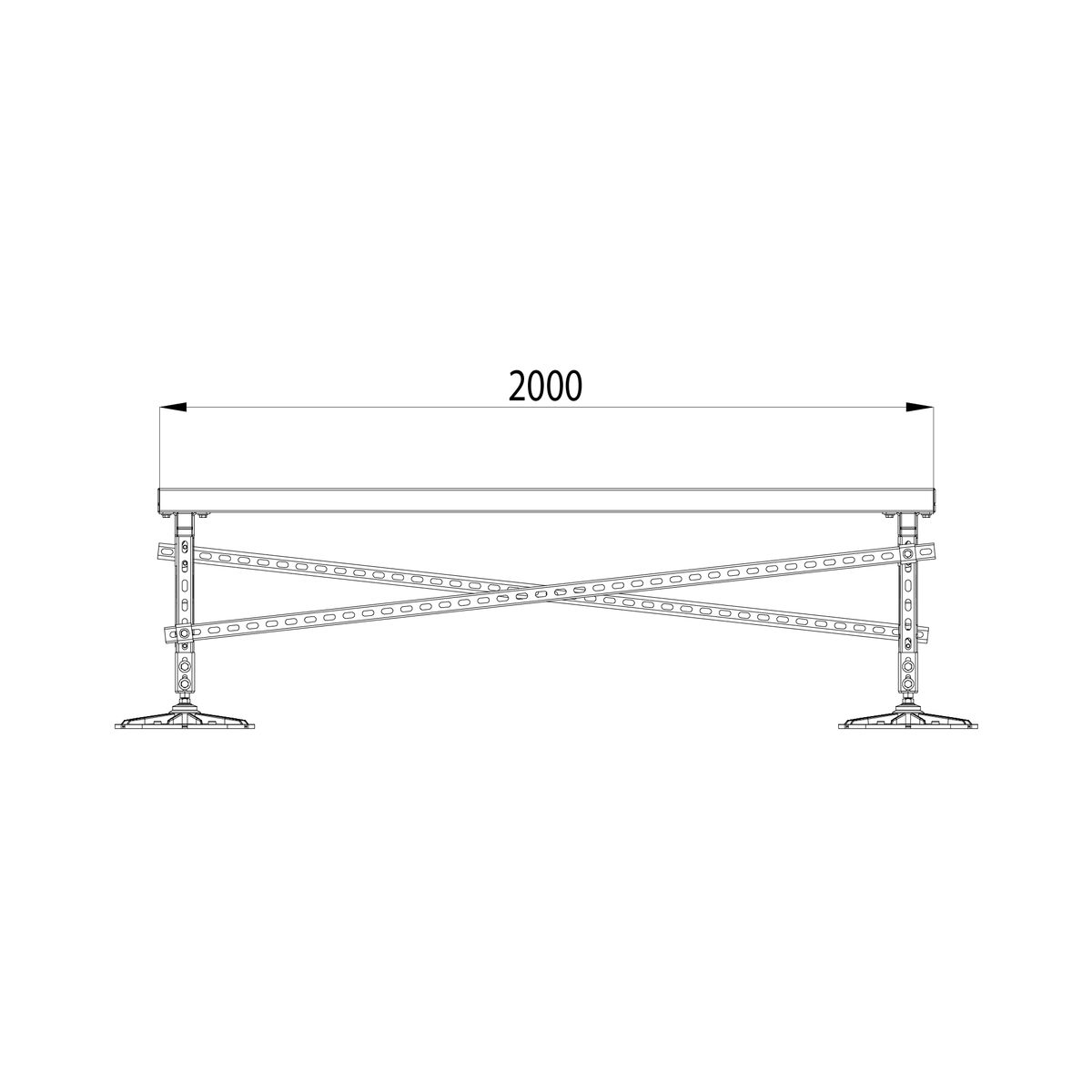 Опора KM-TR-F-SSEI-1500-2000-1 TR0028