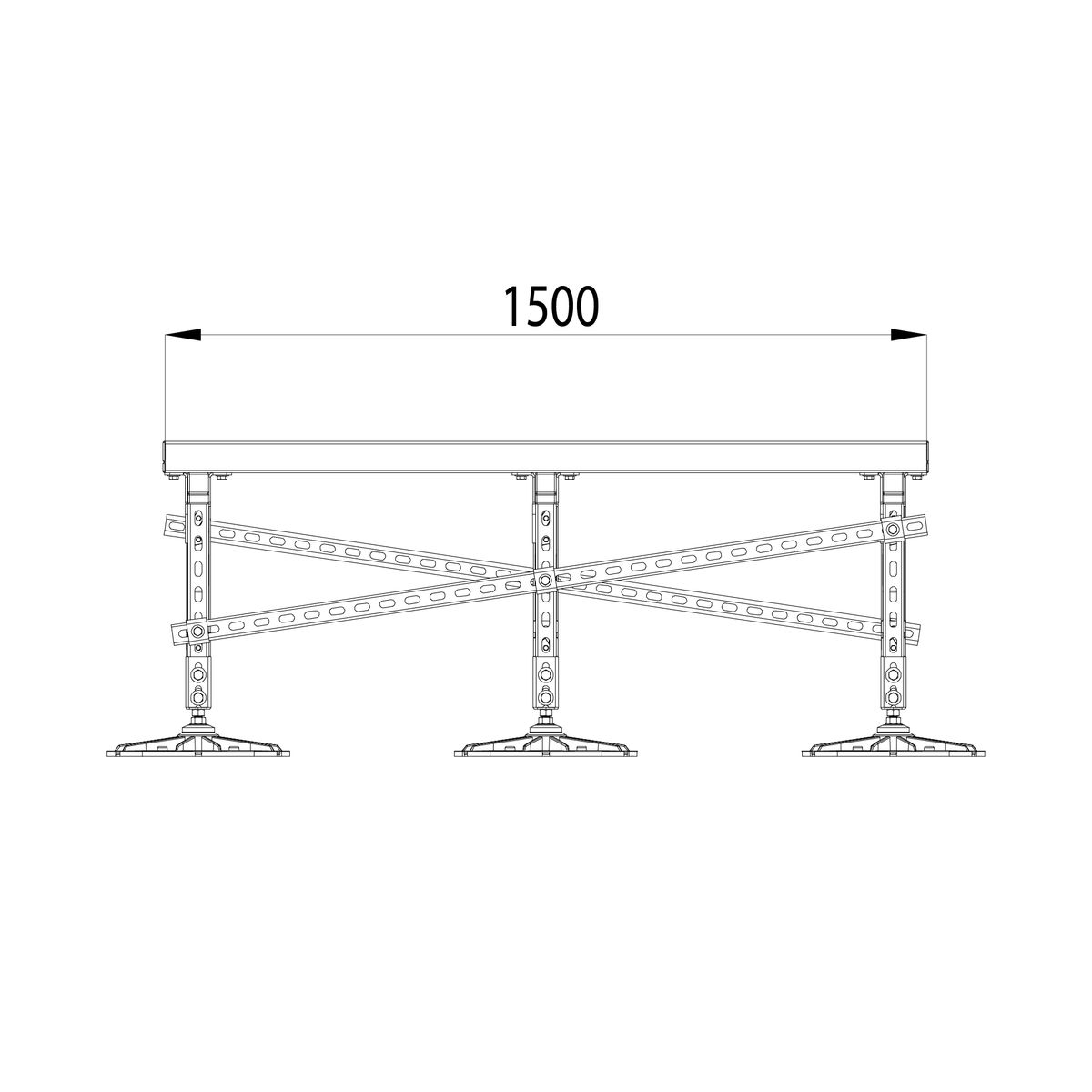 Опора KM-TR-F-SSEI-1500-1500-3 TR0027