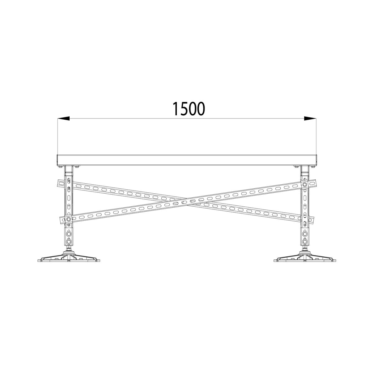 Опора KM-TR-F-SSEI-1500-1500-2 TR0026