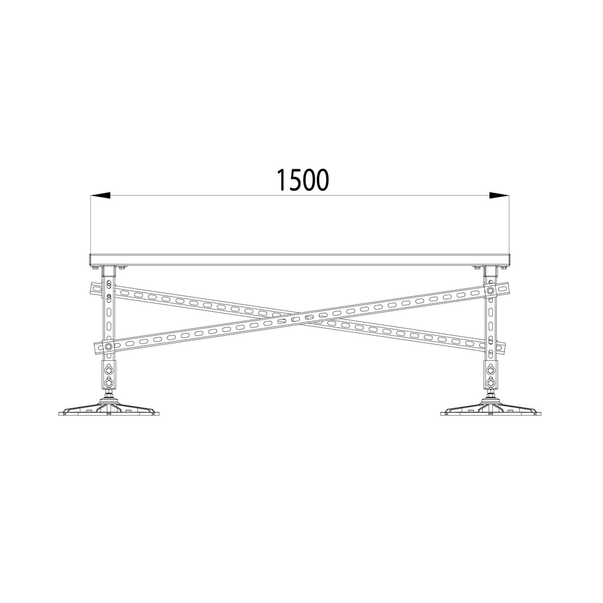 Опора KM-TR-F-SSEI-1500-1500-1 TR0025