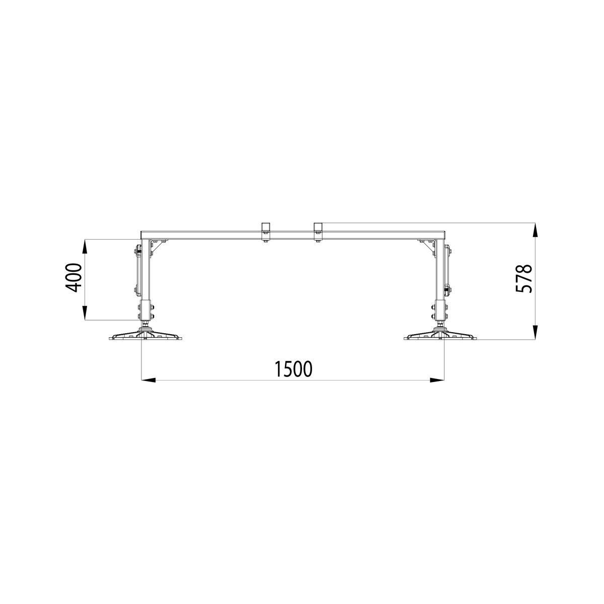 Опорная конструкция KM-TR-F-SSEI-1500-1000-1 HD TR0229