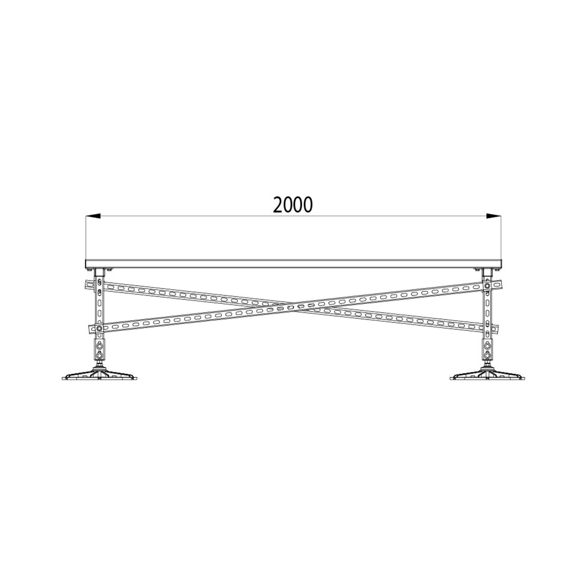 Опорная конструкция KM-TR-F-SSEI-1200-2000-2 HD TR0220