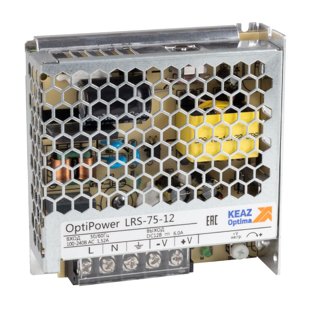 Блок питания OptiPower LRS 75-12 6A 328876