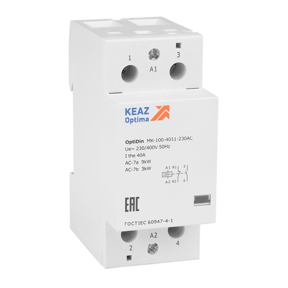 Контактор модульный OptiDin MK-100-4011-230AC 321179