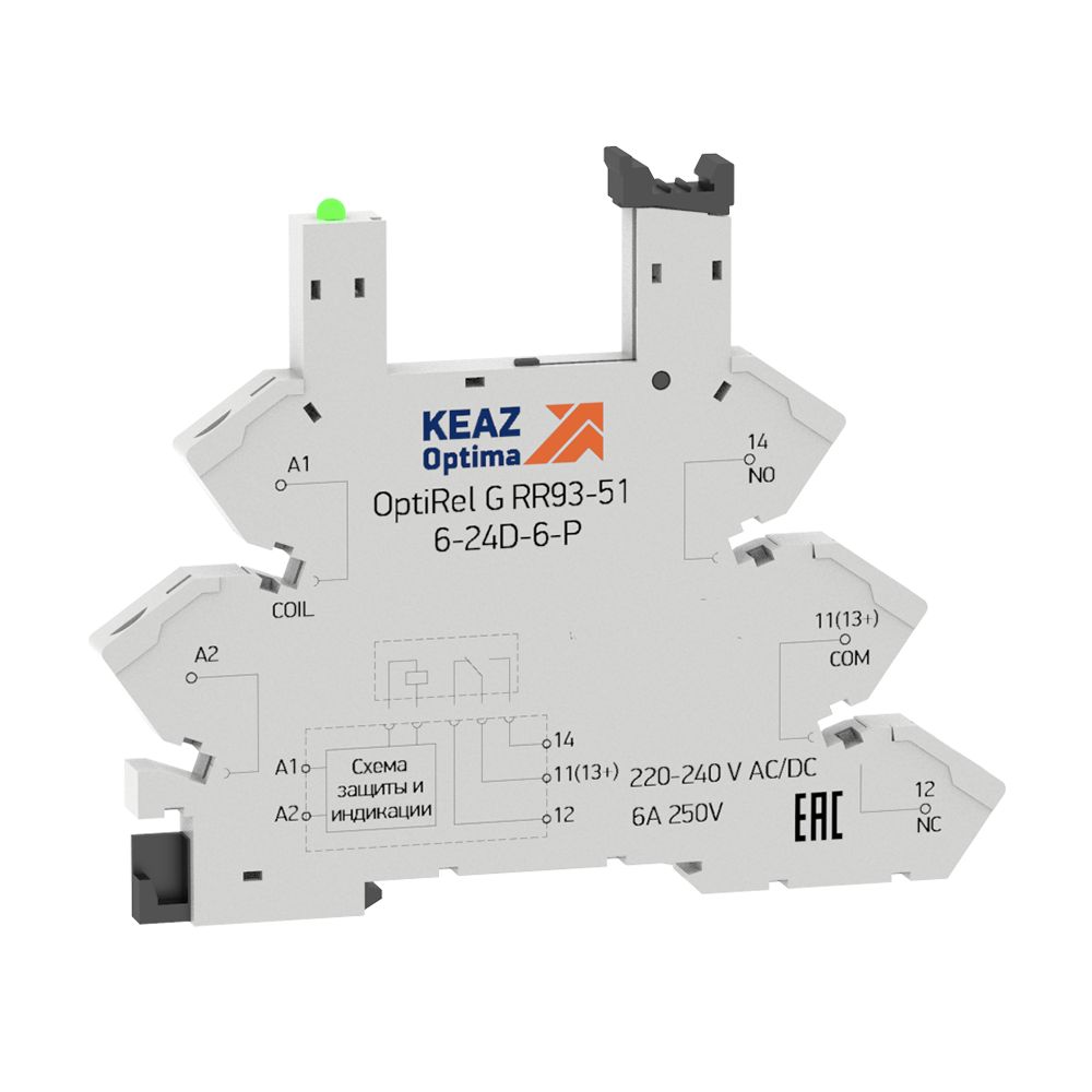 Розетка реле OptiRel G RR93-01-48-V60U-6-V 365465
