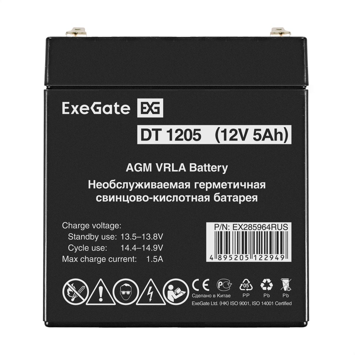 Батарея аккумуляторная DT 1205 EX285964RUS