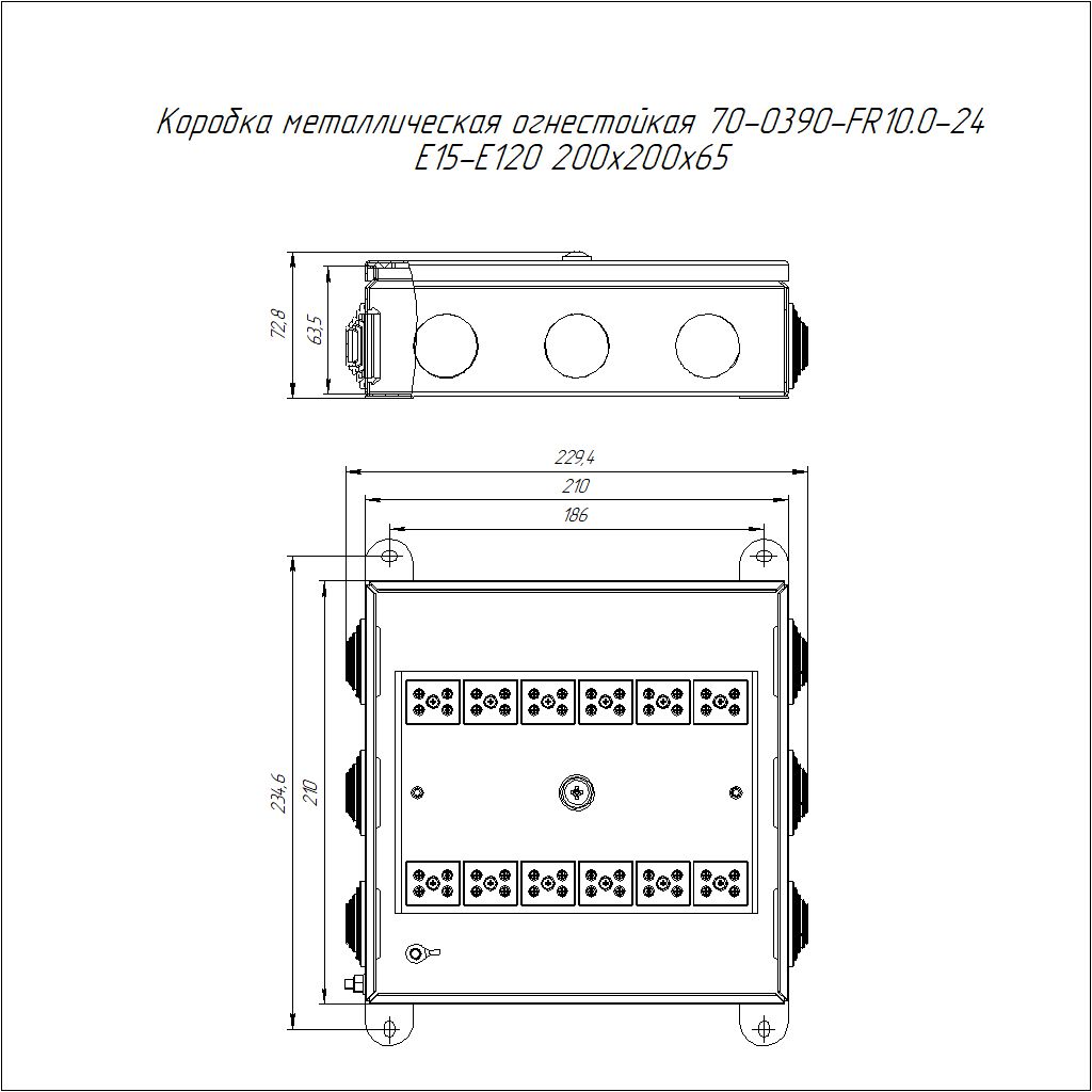 Коробка распределительная  70-0390-2004-FR10.0-24
