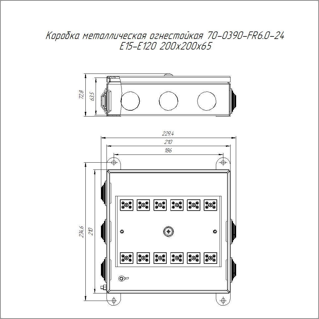Коробка распределительная  70-0390-2004-FR6.0-24