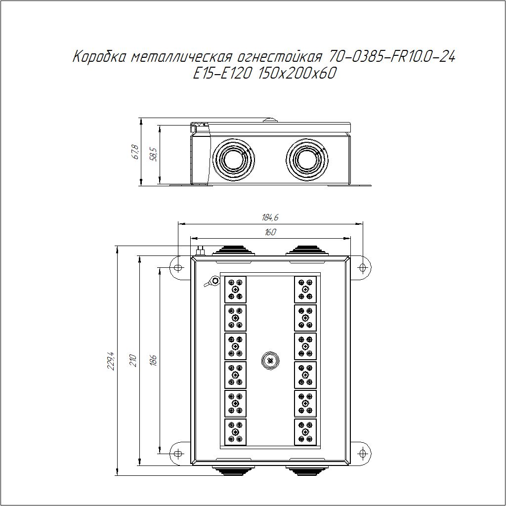 Коробка распределительная  70-0385-2004-FR10.0-24