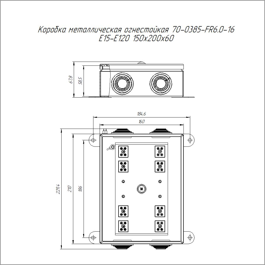 Коробка распределительная  70-0385-2004-FR6.0-16