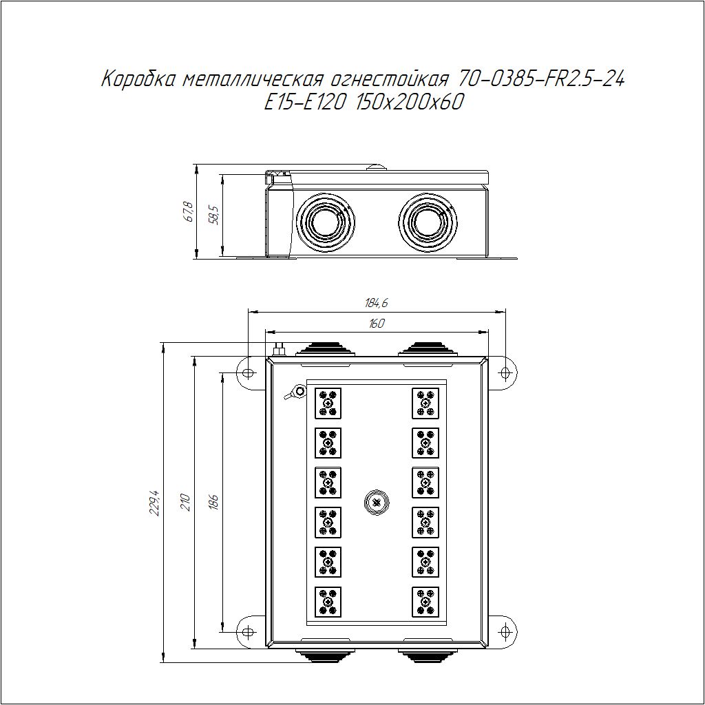 Коробка распределительная  70-0385-2004-FR2.5-24