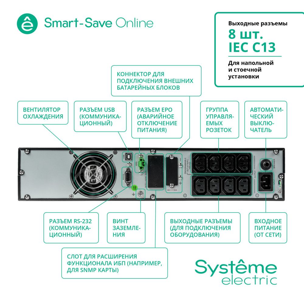 Источник бесперебойного питания  SRTSE1500RTXLI