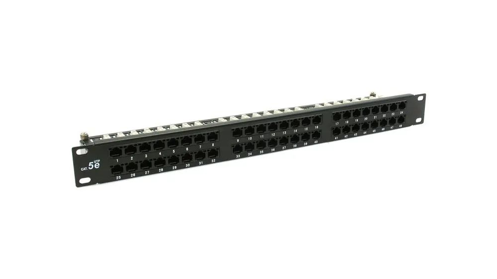 Патч-панель QPP-48RM-C5EUTP-8P8C-IDC-1U 
