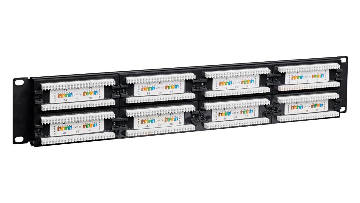 Патч-панель QPP-48RM-IDC-5UTP-2U 