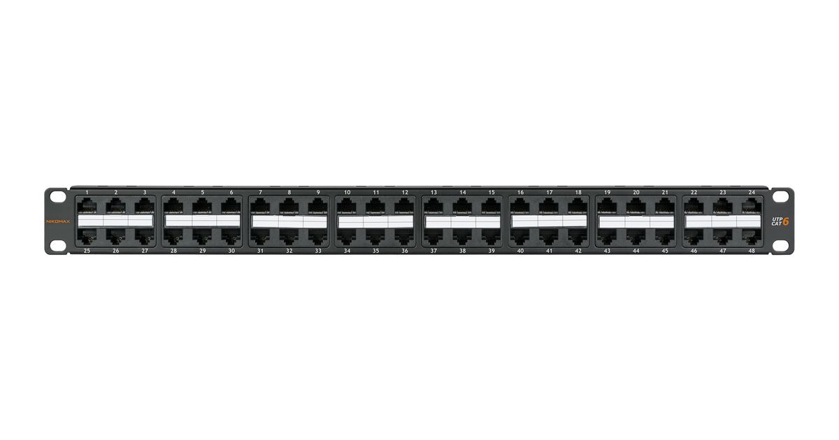 Патч-панель  NMC-RP48UE2-1U-BK