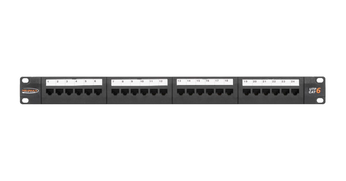 Патч-панель  NMC-RP24UE2-1U-BK