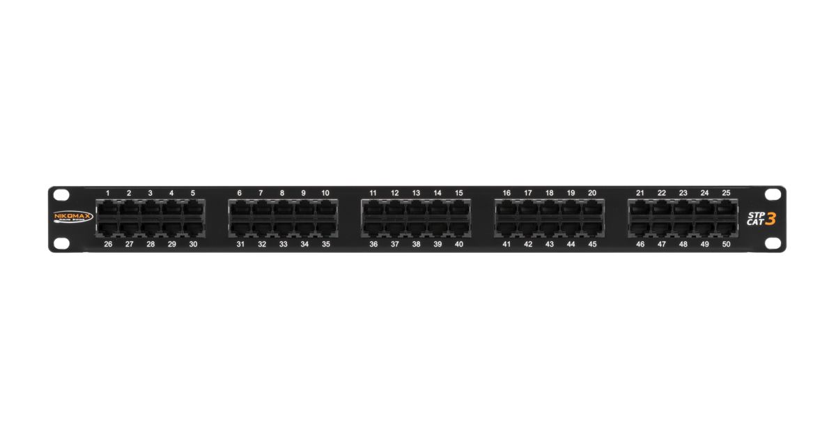 Патч-панель  NMC-RP50UC3-1U-BK