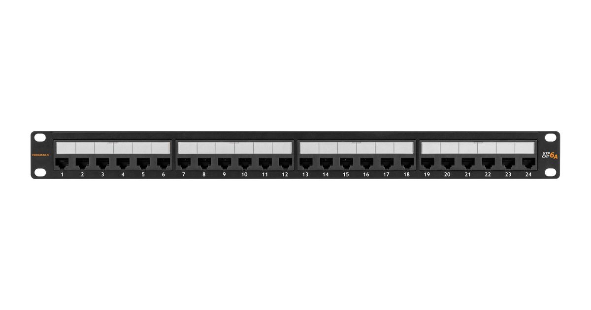 Патч-панель  NMC-RP24UA2-1U-BK