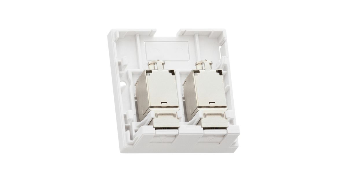 Розетка мультимедийная  NMC-WO2SD2-FT-ST-WT