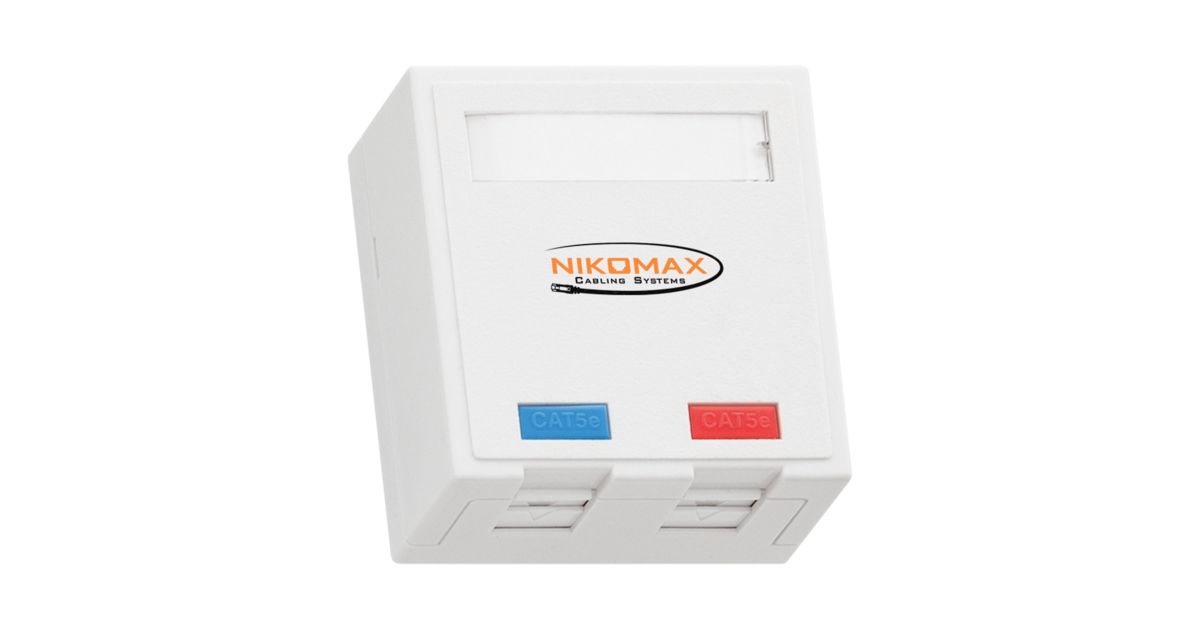 Розетка мультимедийная  NMC-WO2UD2-FT-ST-WT