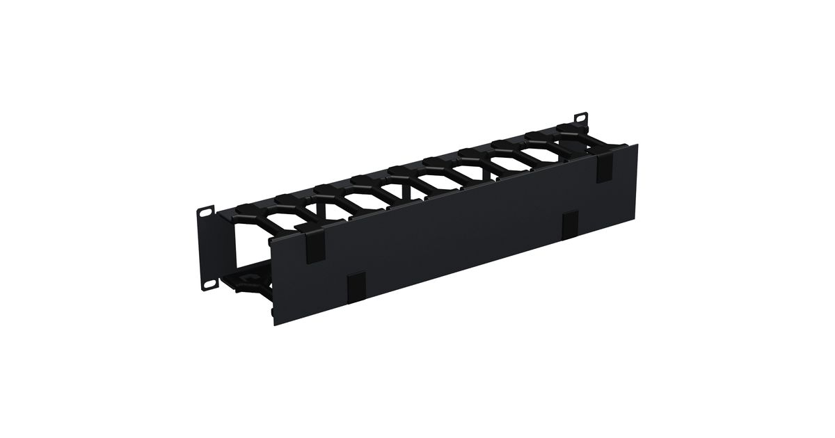 Органайзер кабельный  NMC-OP100CF-2U-BK
