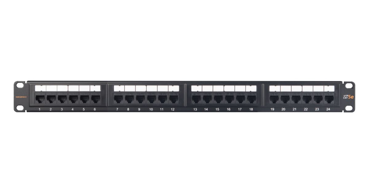 Патч-панель  NMC-RP24UD2-ES-1U-BK