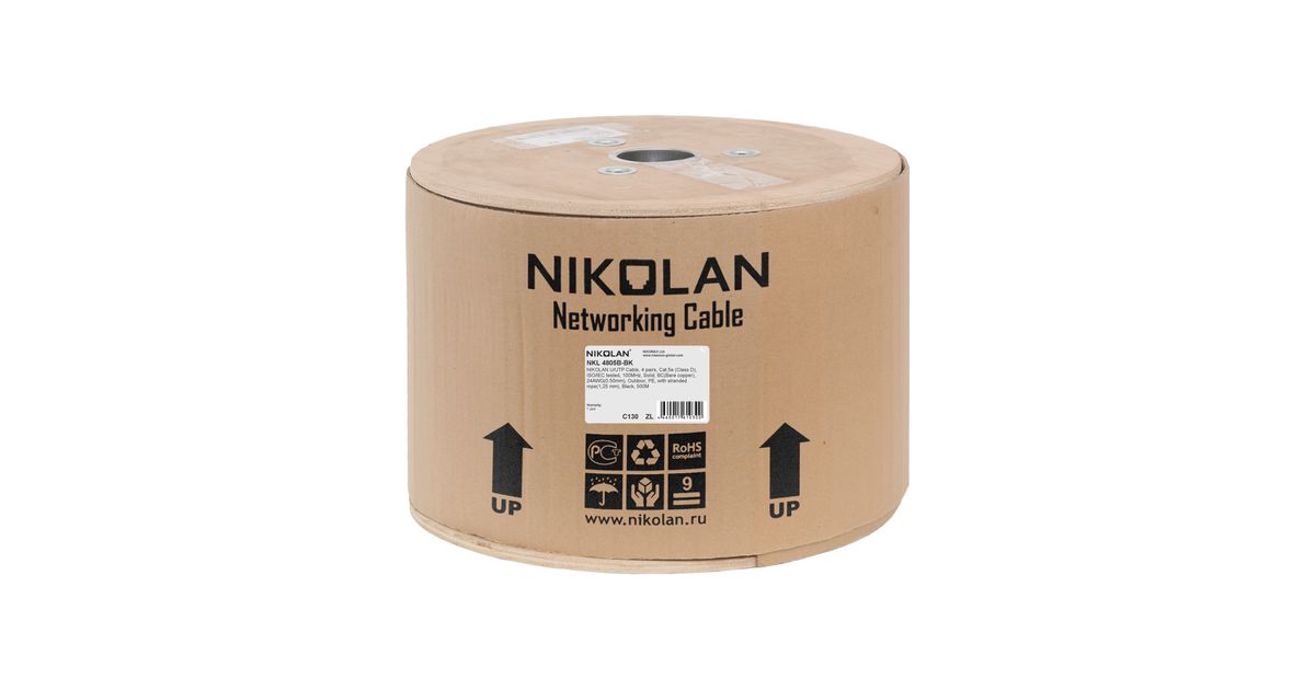 Кабель витая пара  NKL 4805B-BK